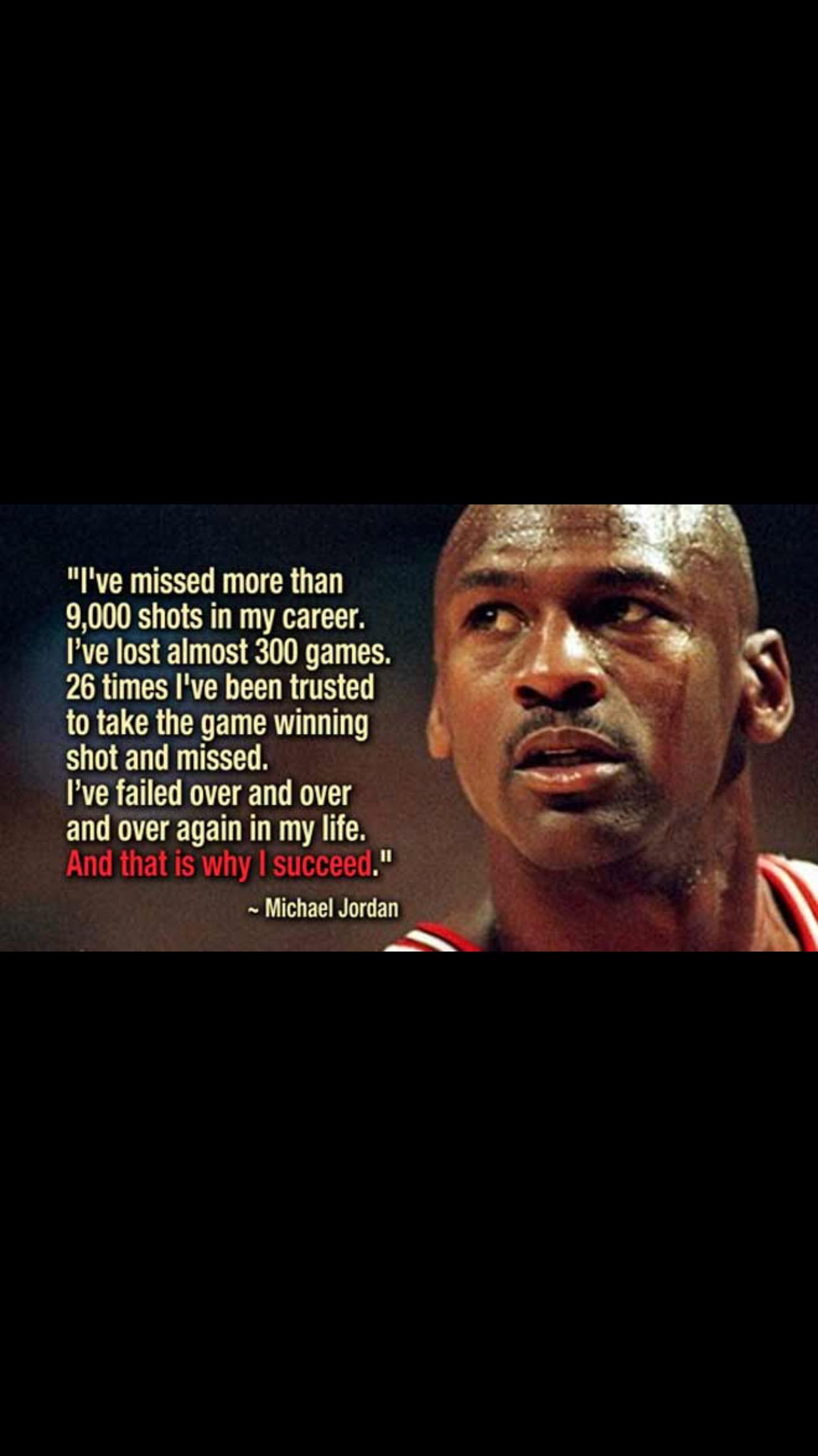 Michael Jordan Inspirational Quote