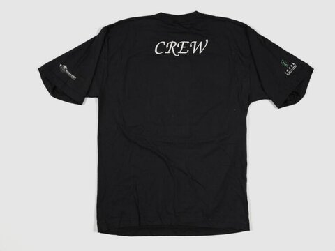 Black CREW Printed Short Sleeve T-Shirt