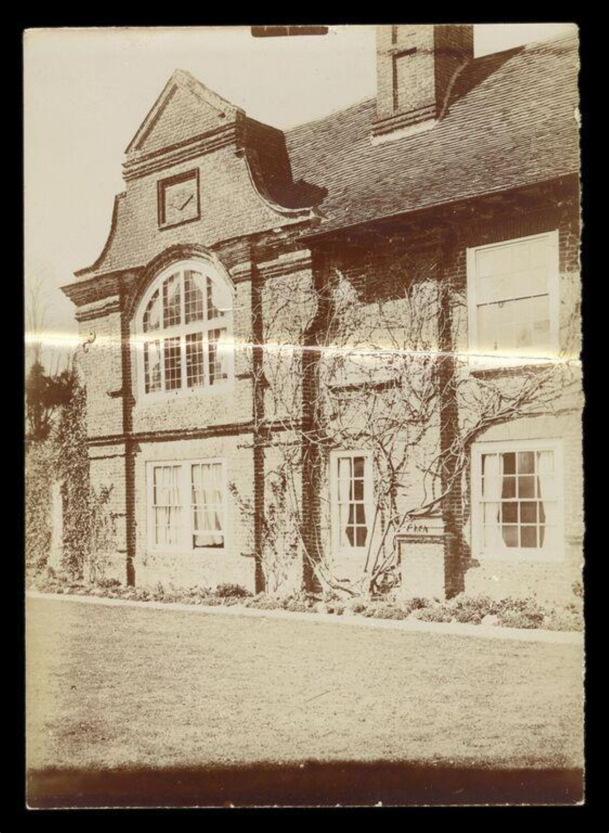 Vintage Photograph of Brick Building
