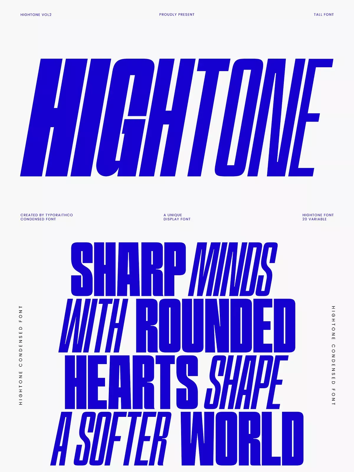 Hightone Display Font Showcase