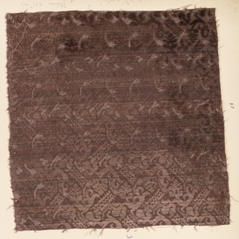 Antique Brown Woven Textile Sample