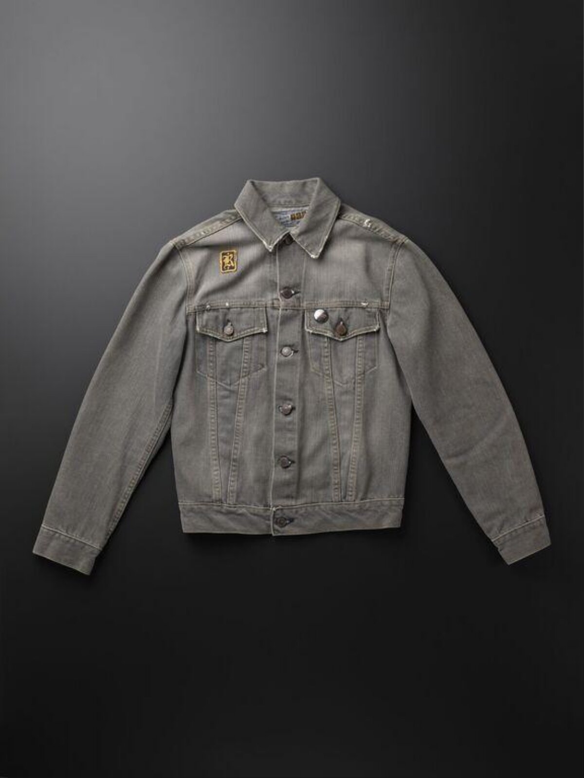 Gray Washed Denim Jacket