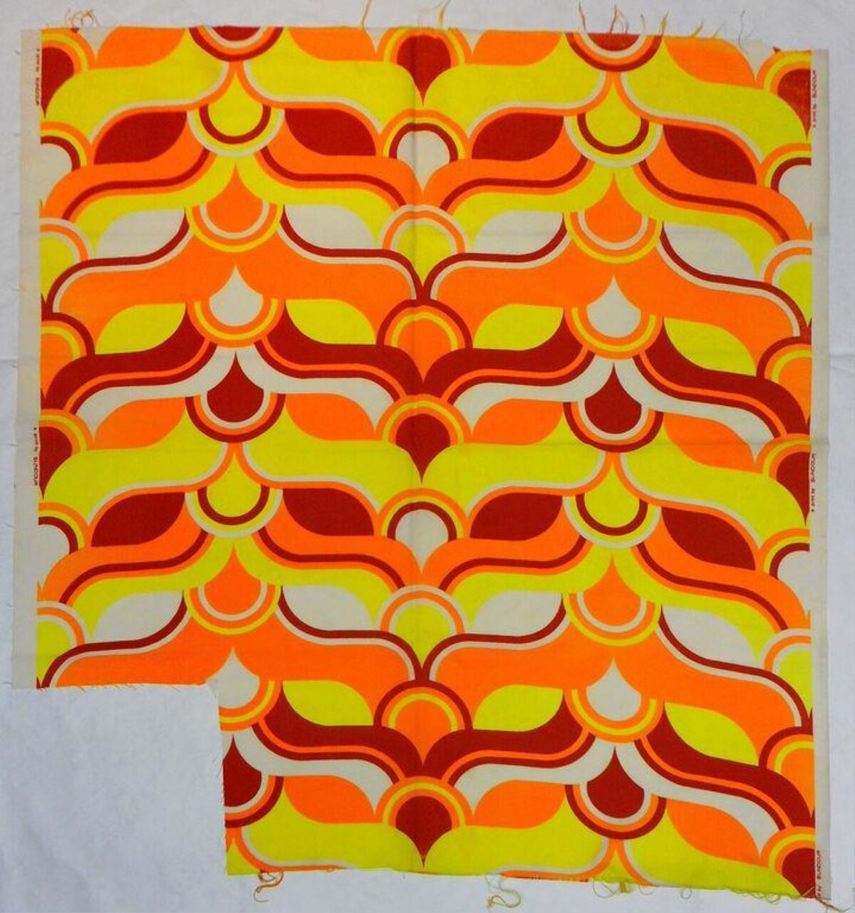 Vintage Warm Scale Patterned Fabric
