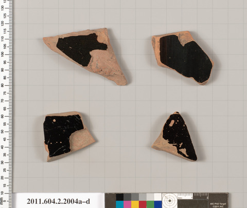 Four Ancient Pottery Fragments