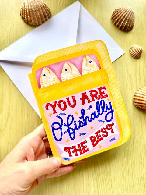 O-Fishally The Best Greeting Card
