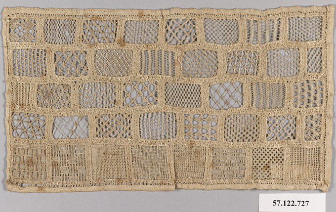 Antique Handmade Lace Sampler