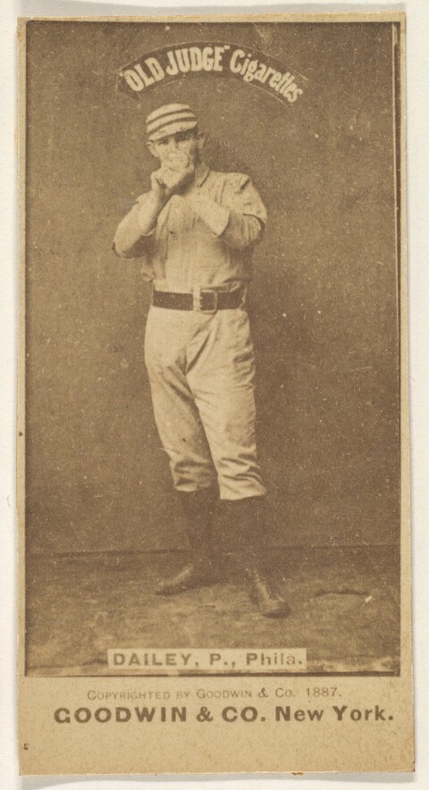 1887 Dailey Baseball Cigarette Card
