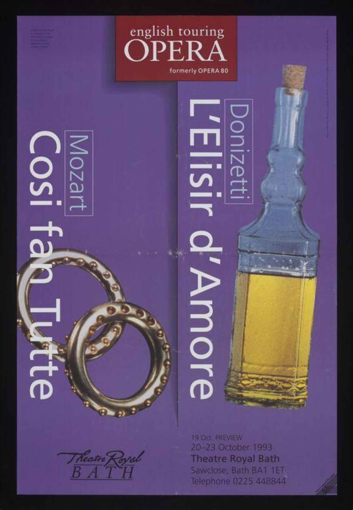 1993 English Touring Opera Bath Poster