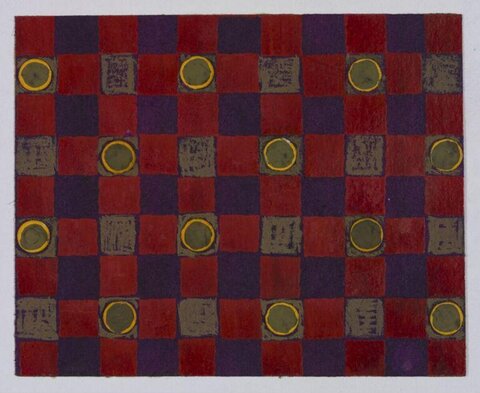 Handmade Checkered Game Board