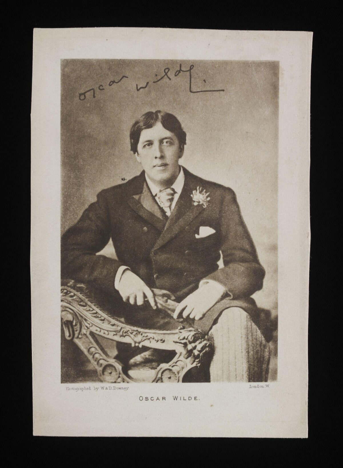 Signed Portrait of Oscar Wilde