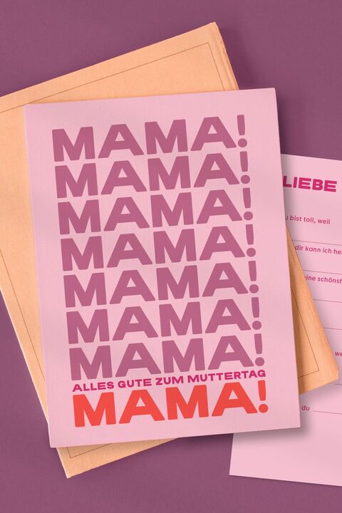 German Mother's Day Greeting Card