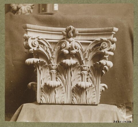 Carved Corinthian Column Capital
