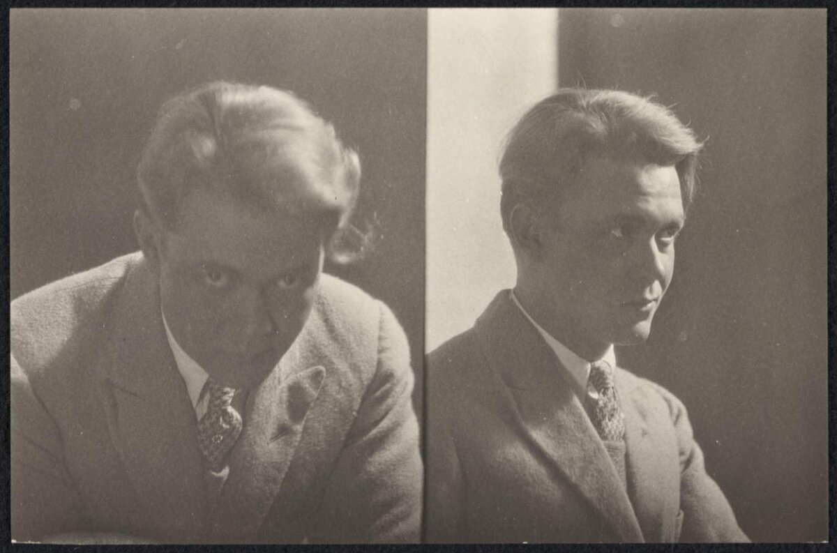 Vintage Dual Portrait of a Man