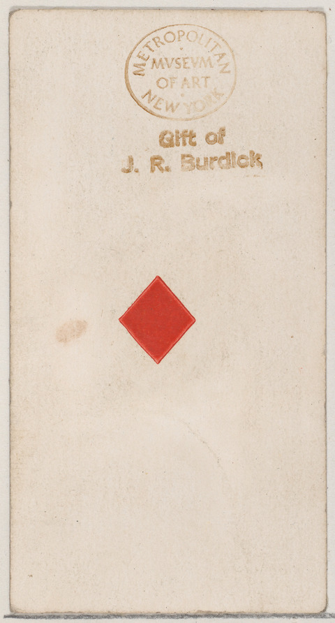 Antique Ace of Diamonds Playing Card