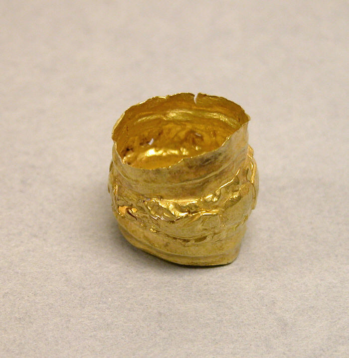 Ancient Carved Gold Cup