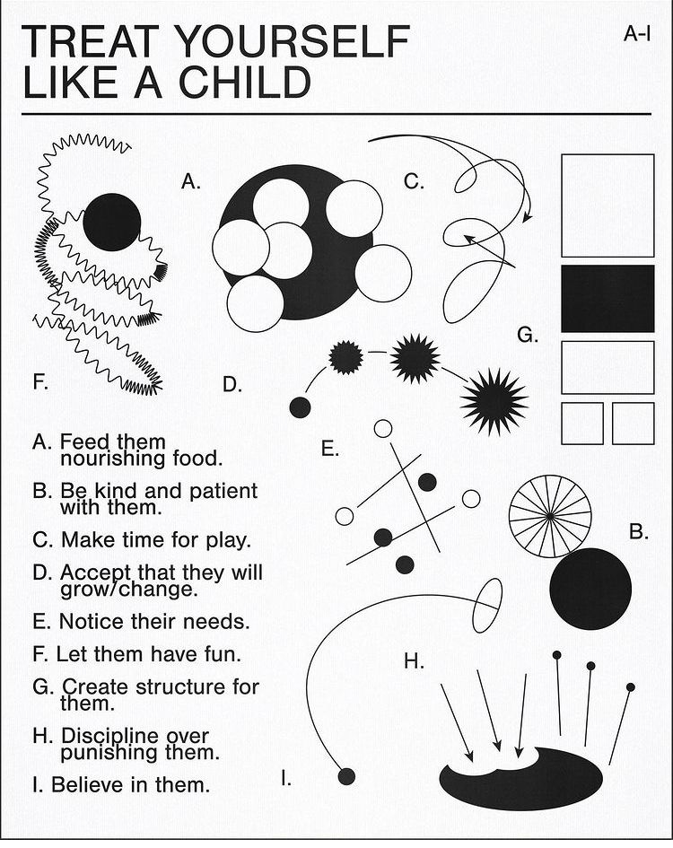 Treat Yourself Like a Child Infographic