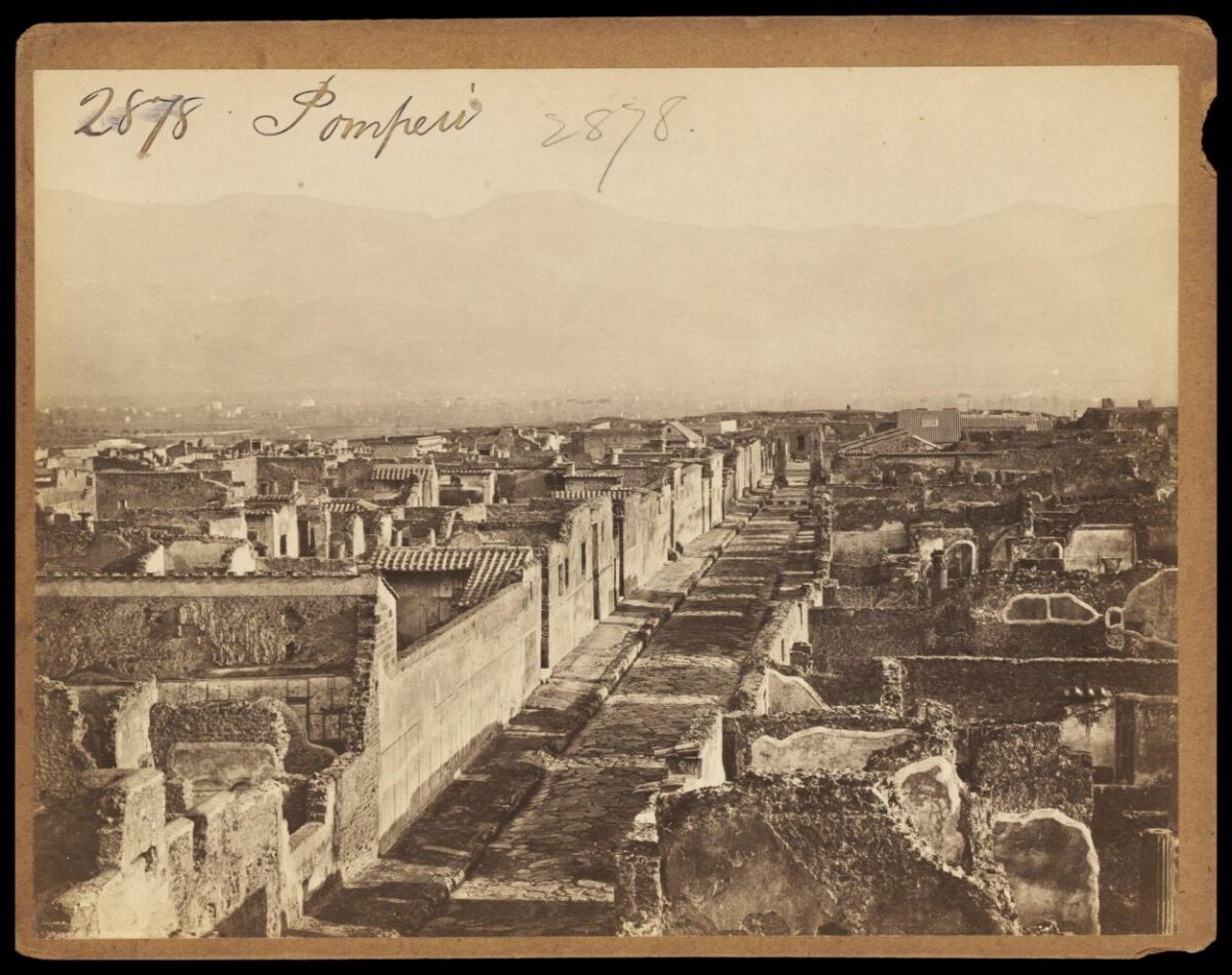 Pompeii Ruins Vintage View
