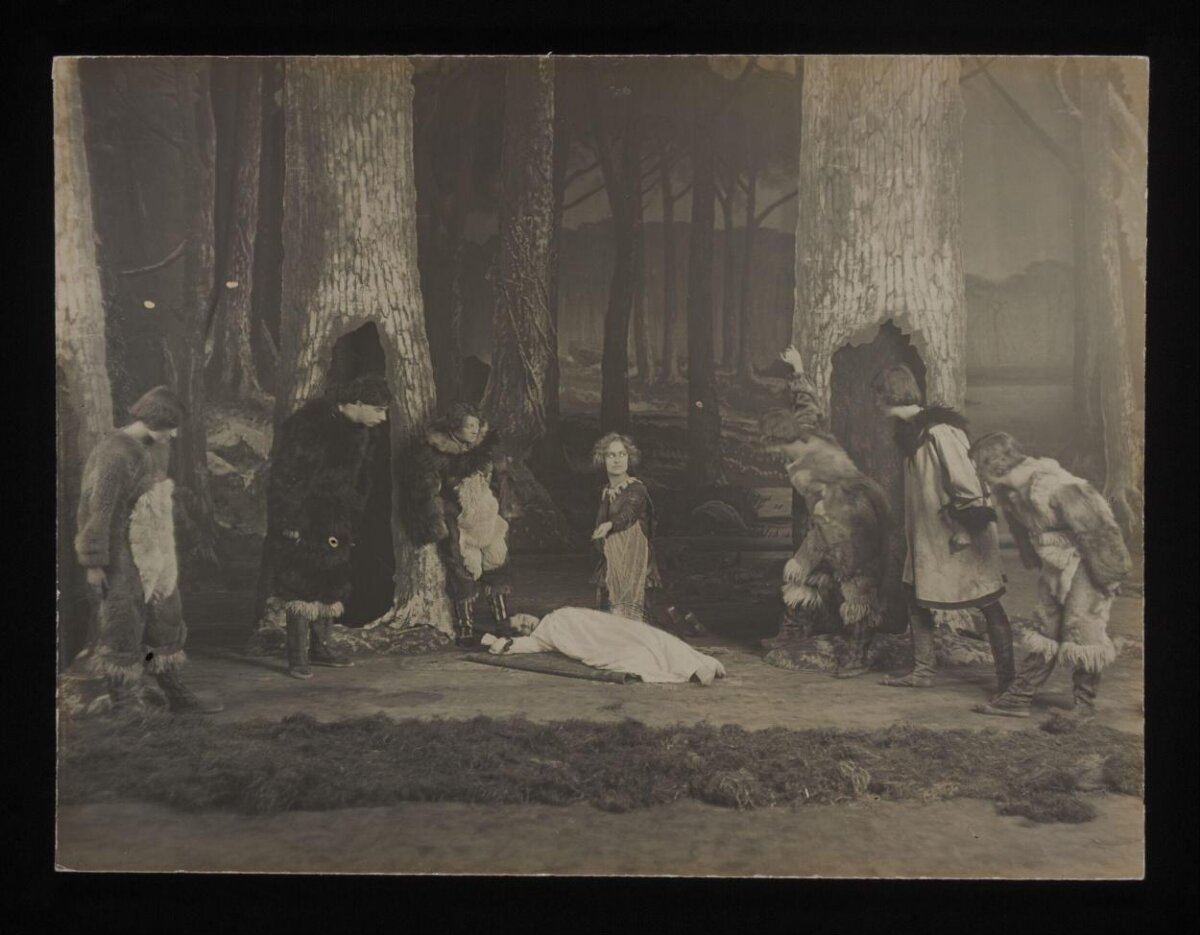 Early 20th Century Stage Play Scene