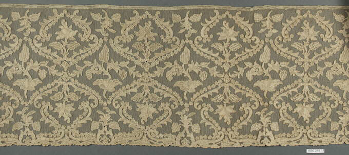 Antique Floral Handmade Lace Border