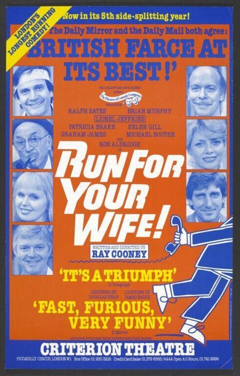 Run For Your Wife Theatre Poster