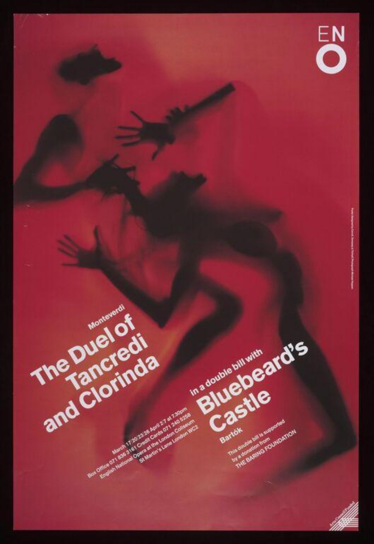 English National Opera Double Bill Poster
