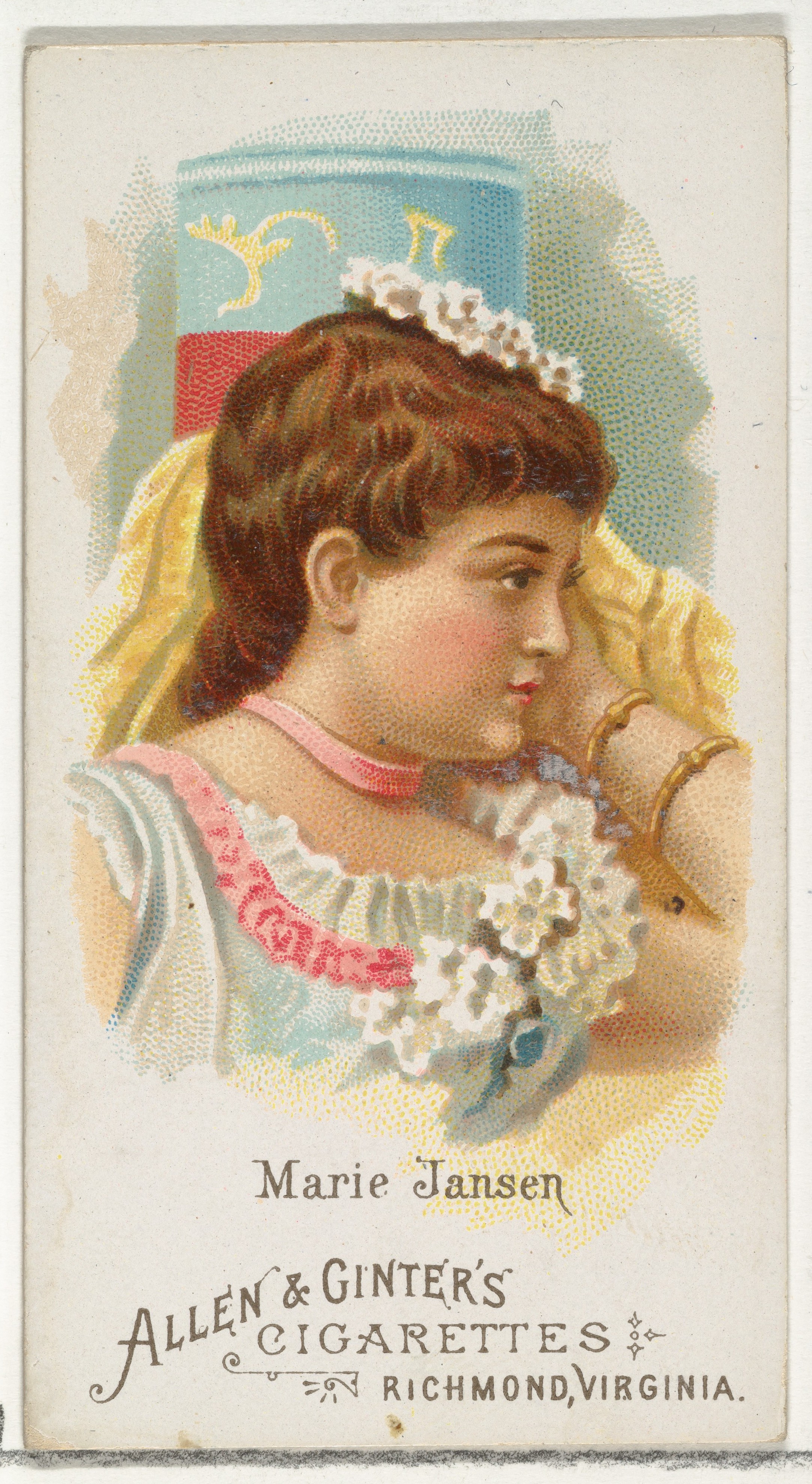 Vintage Marie Jansen Cigarette Card