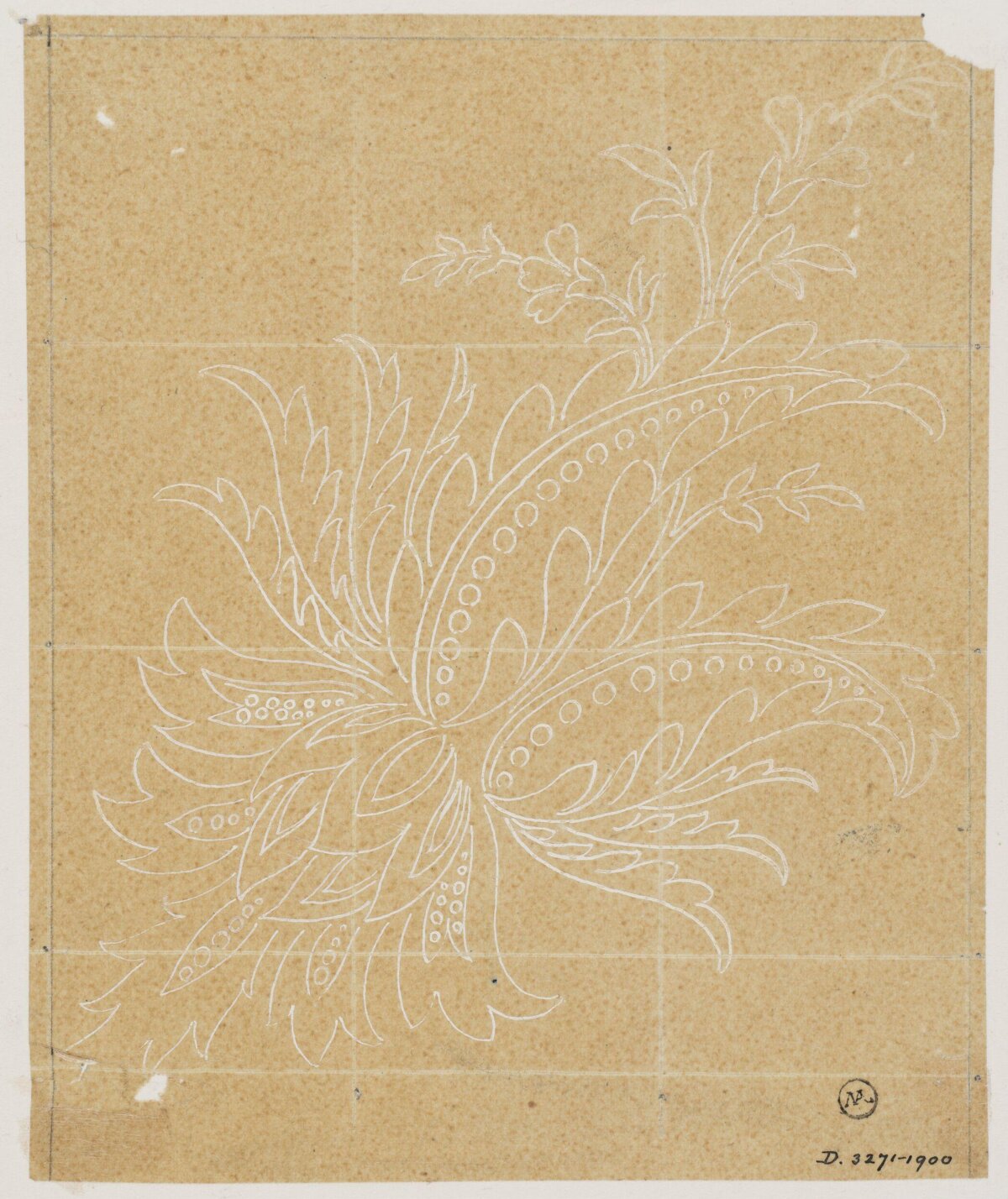 Paisley Botanical Ornament Sketch
