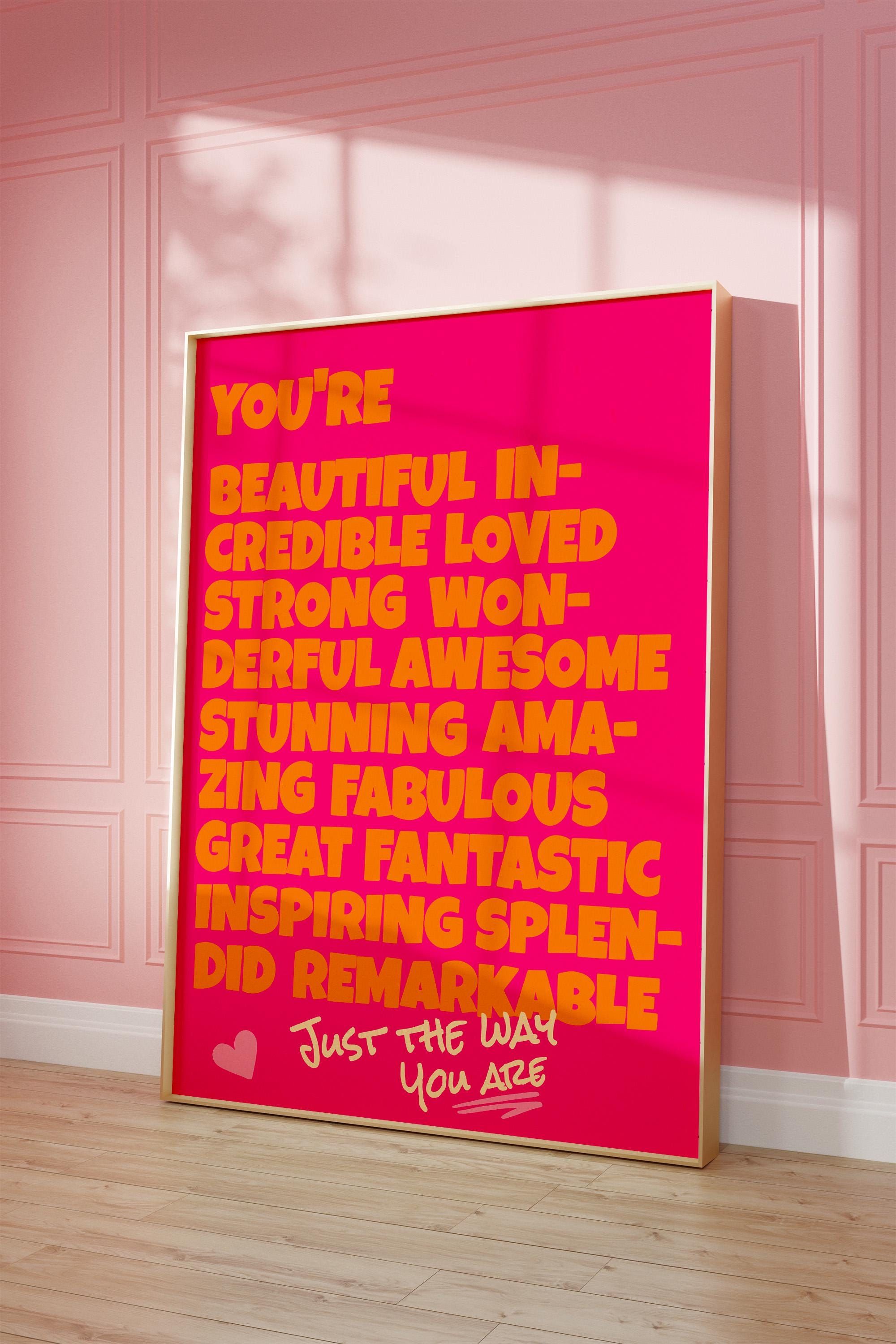 Positive Affirmation Framed Wall Art