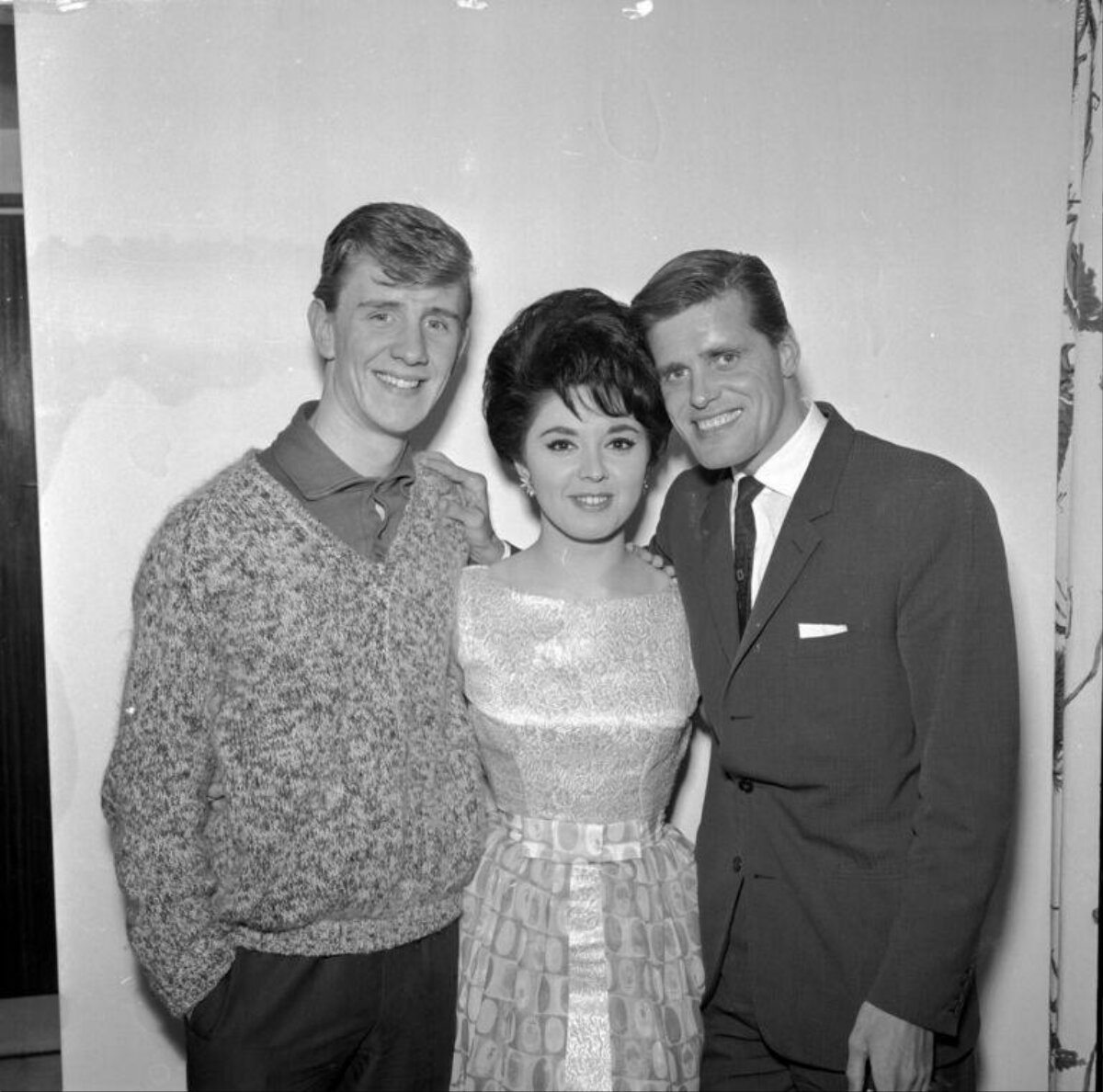 Three People Posing for Vintage Portrait