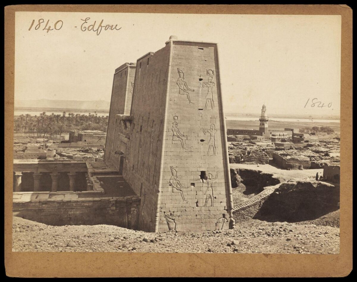1840 View of Edfu Temple