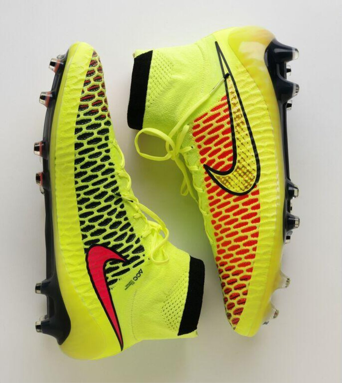 Pair of Fluorescent Nike Soccer Cleats