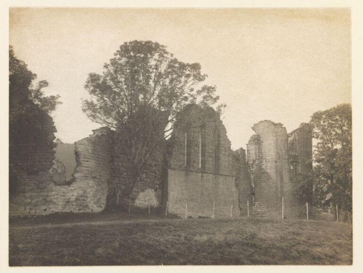 Vintage View of Ancient Stone Ruins