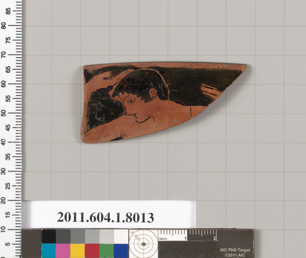 Ancient Painted Pottery Fragment