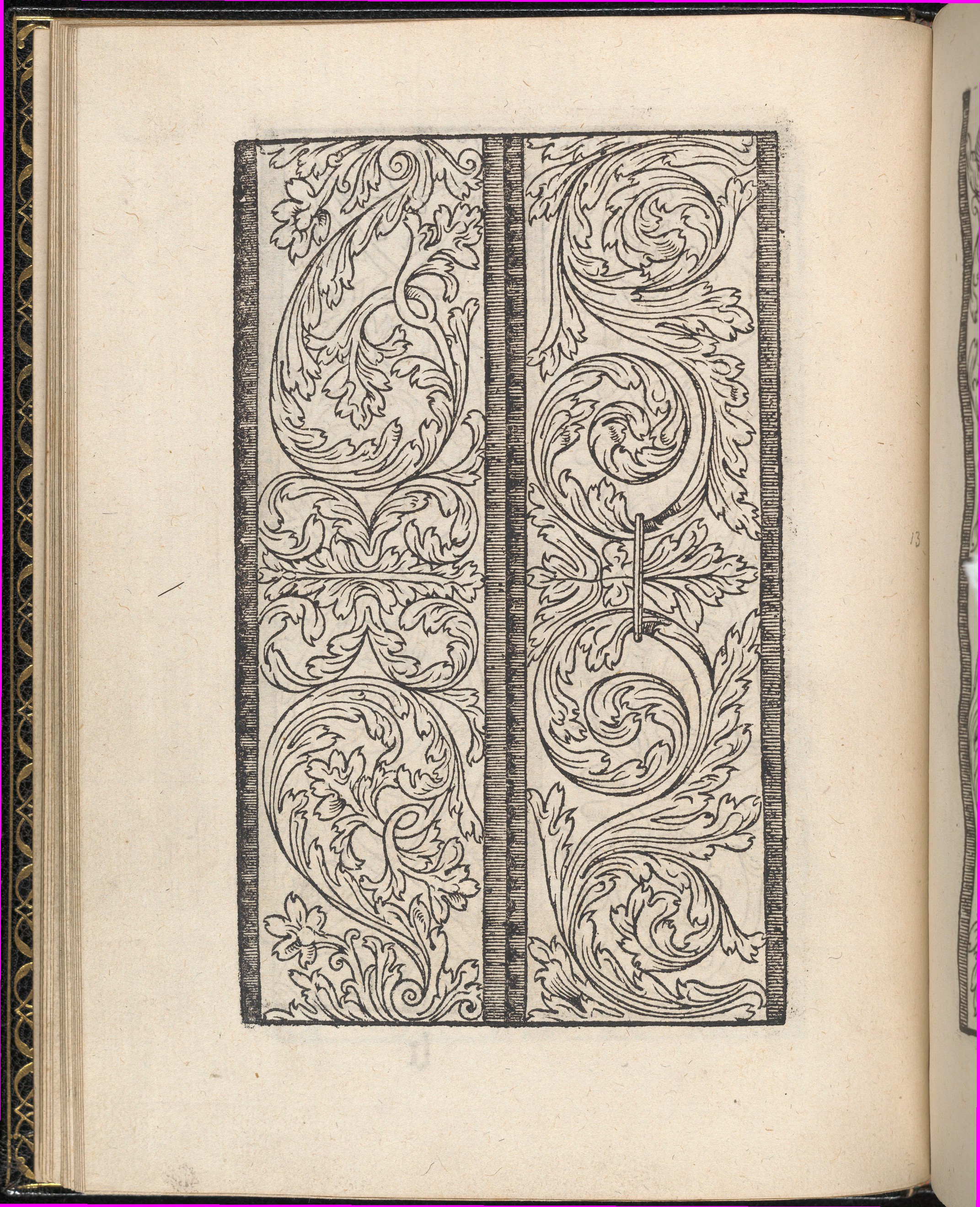 Vintage Decorative Scroll Engraving