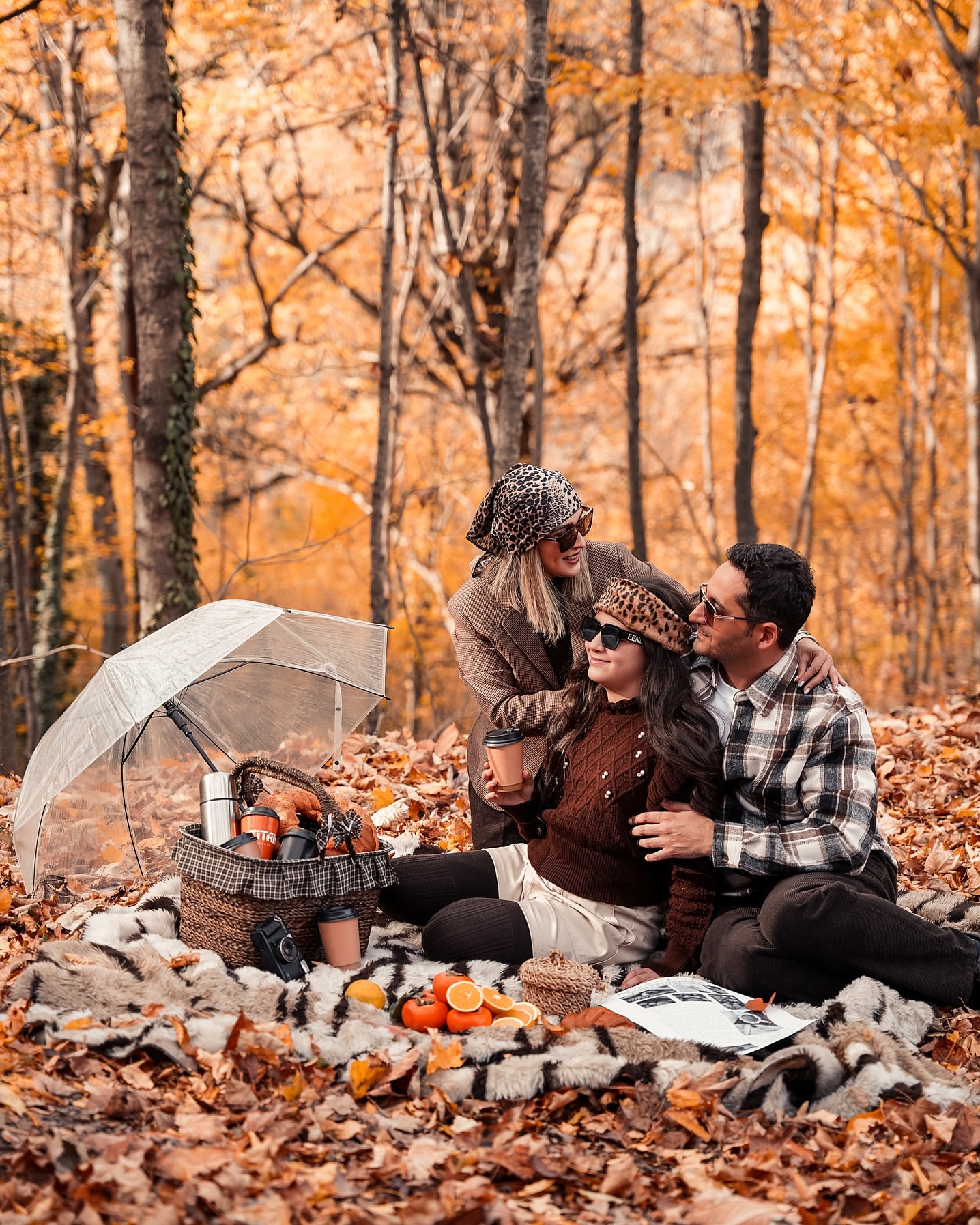 Autumn Picnic in Golden Forest
