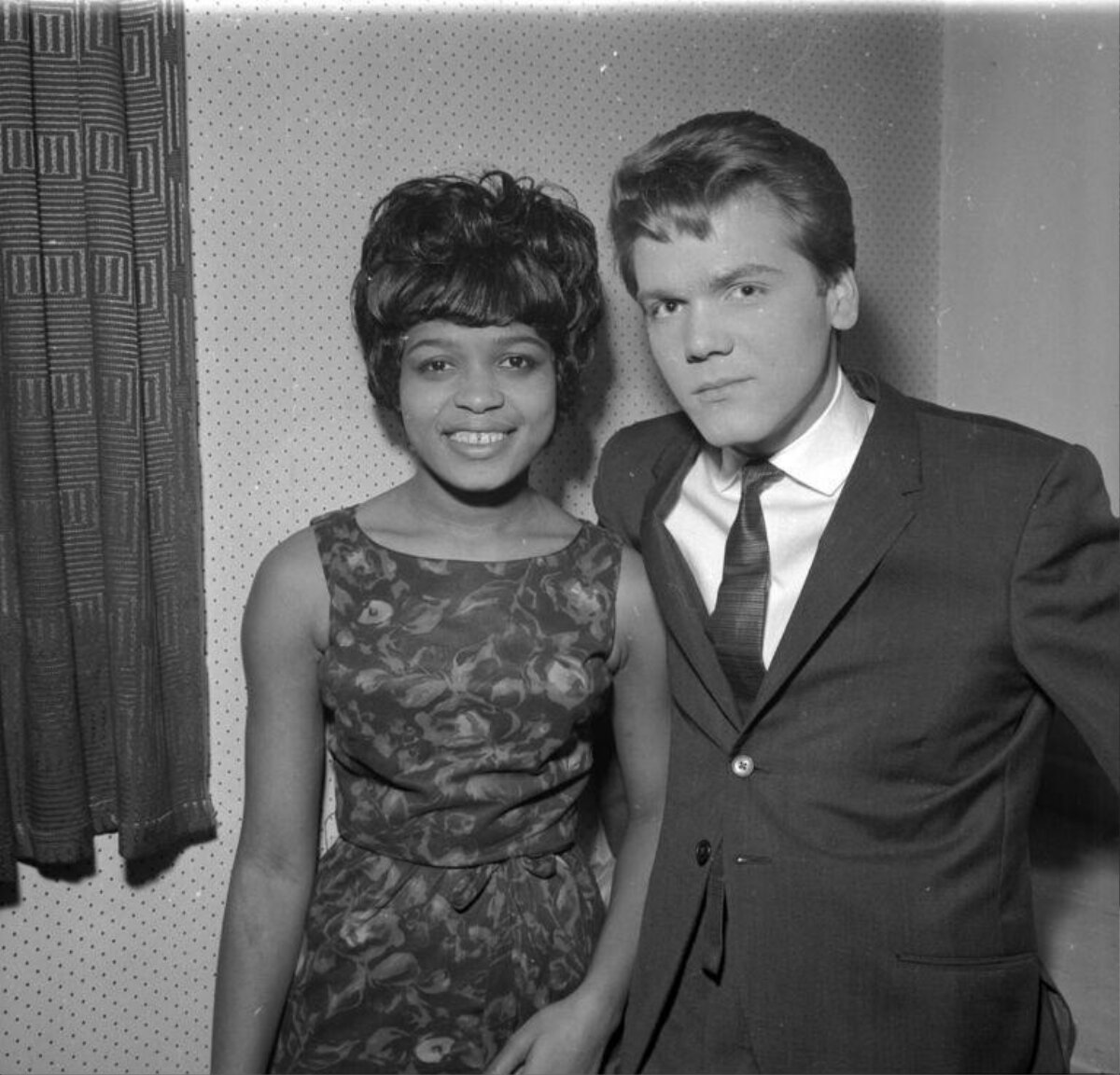 Vintage Portrait of Two Young People