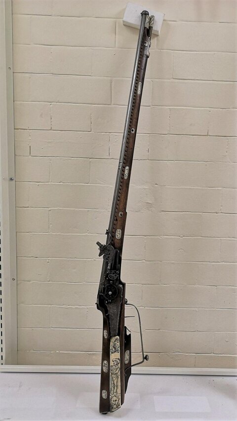 Antique Decorated Long Rifle