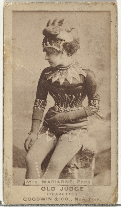 Mlle Marianne Old Judge Cigarette Card