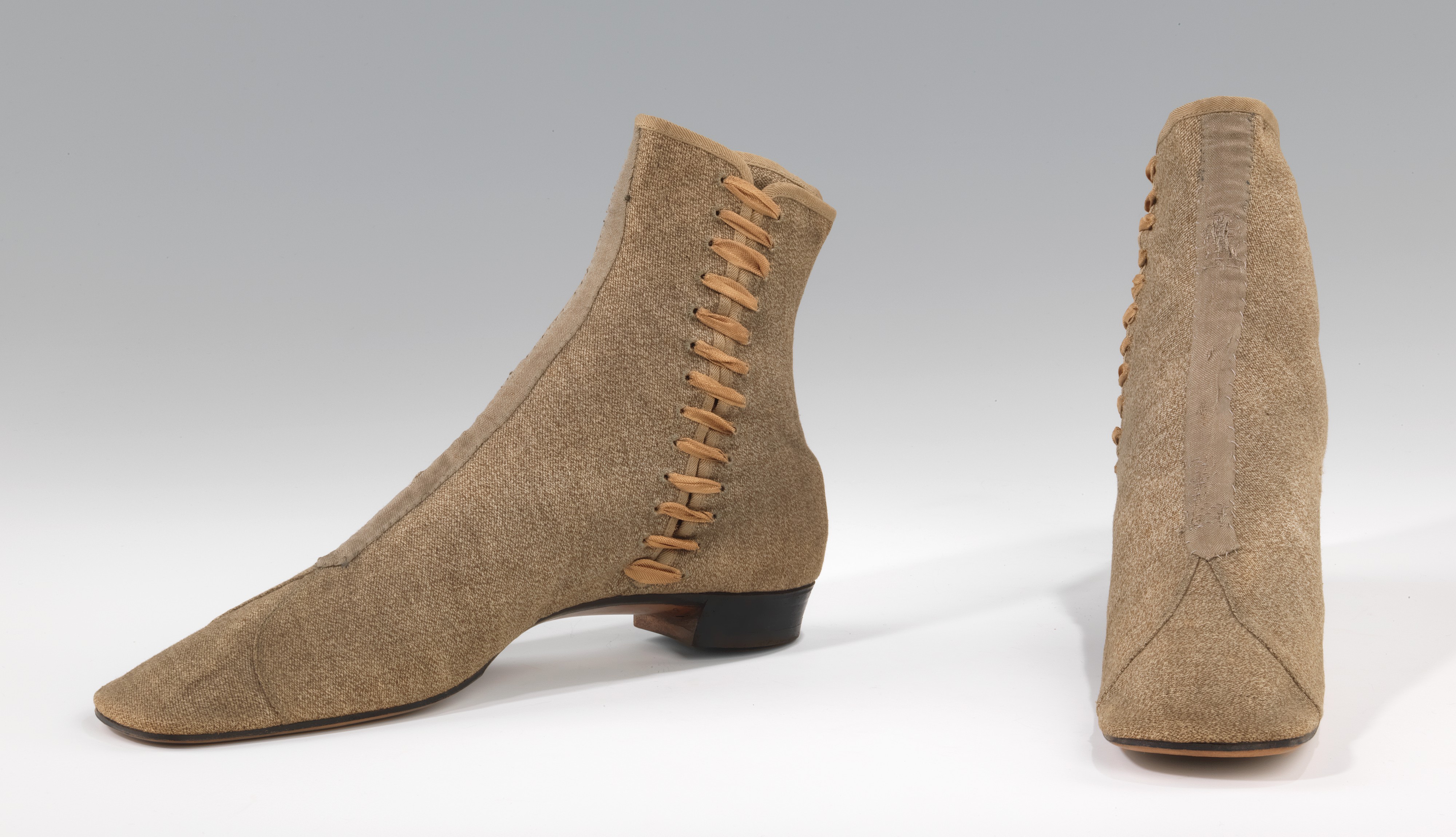 Pair of Vintage Canvas Ankle Boots