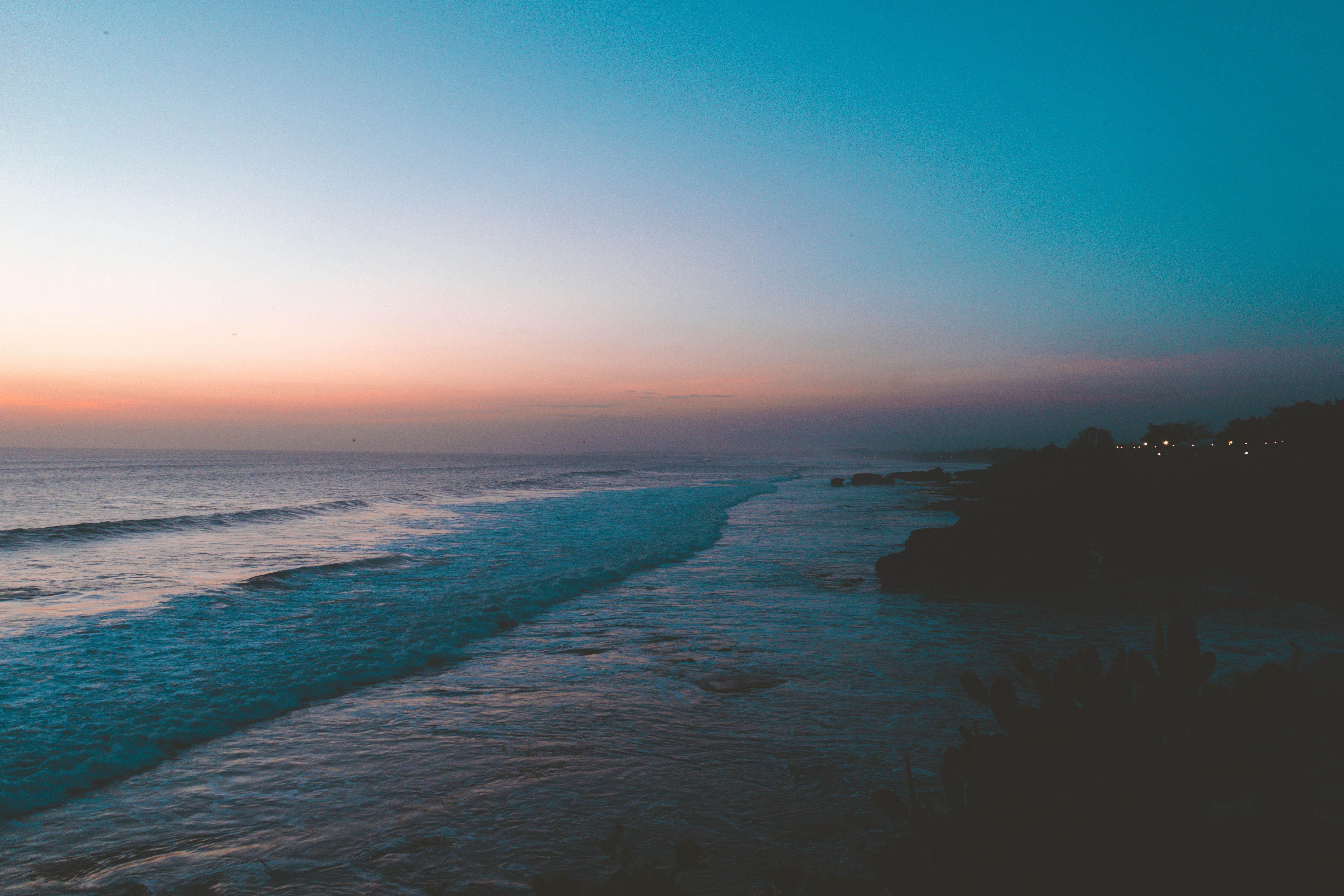 Coastal Sea Sunset View