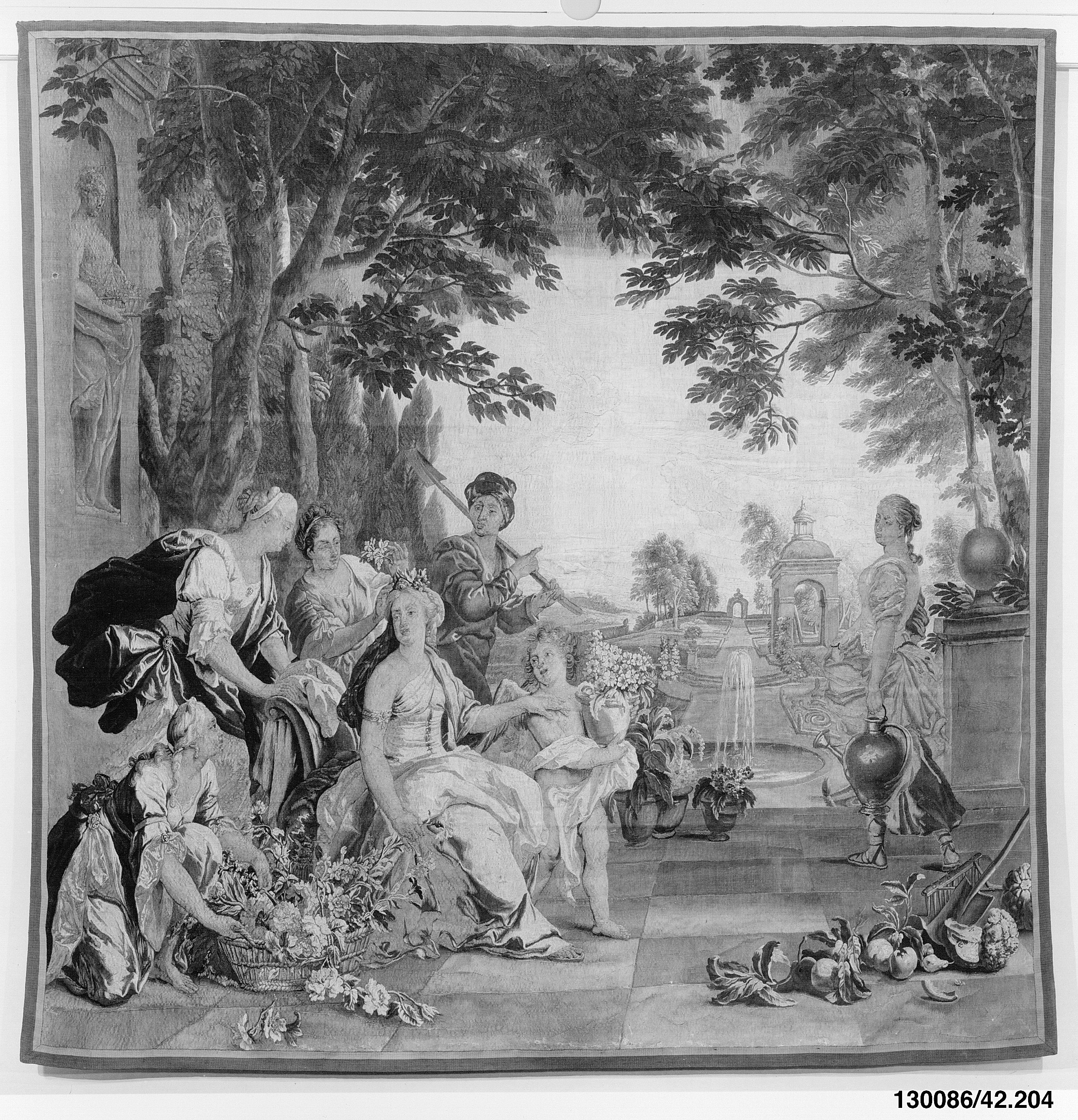 Classical Garden Gathering Tapestry
