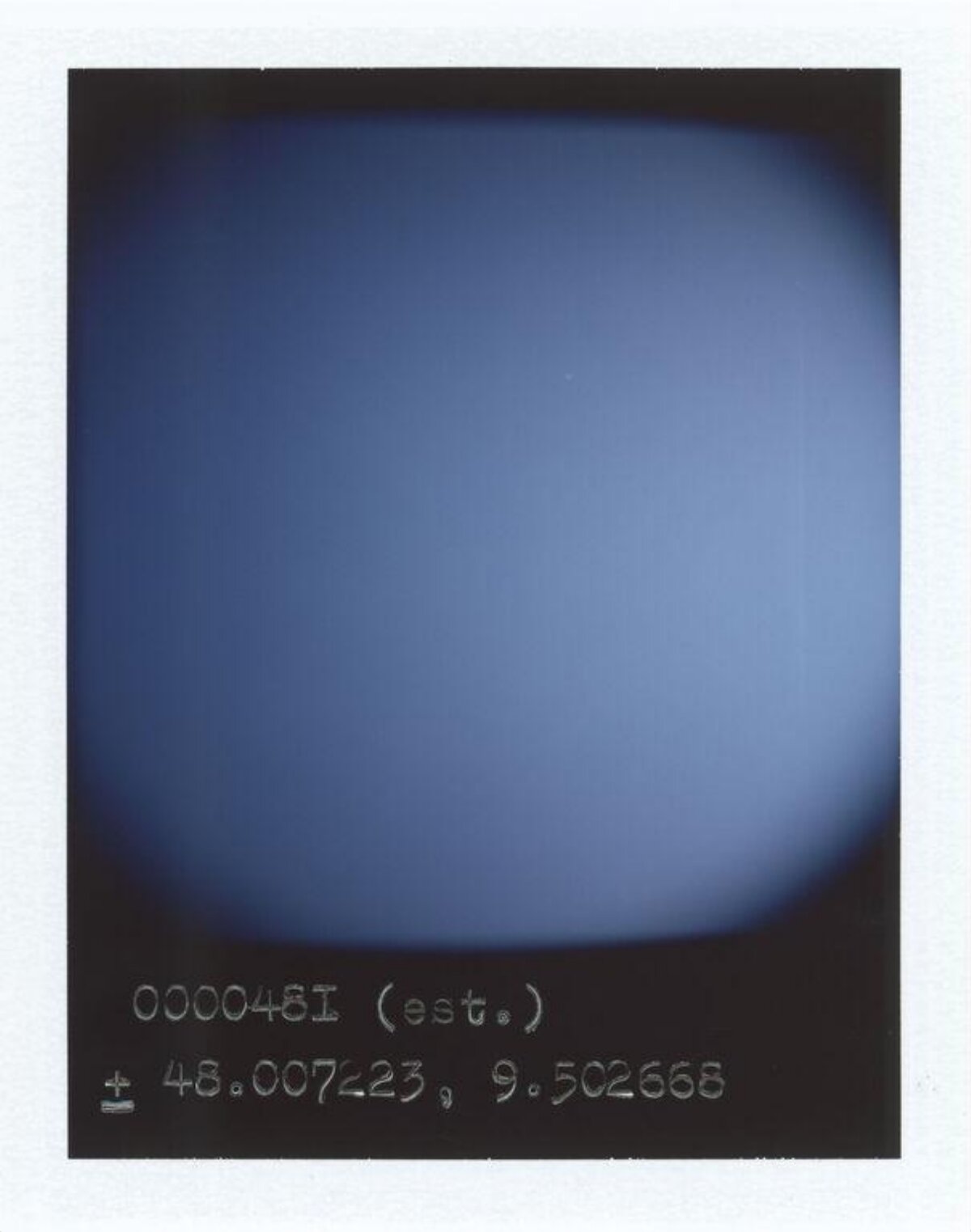 Blue Gradient With Geographic Coordinates