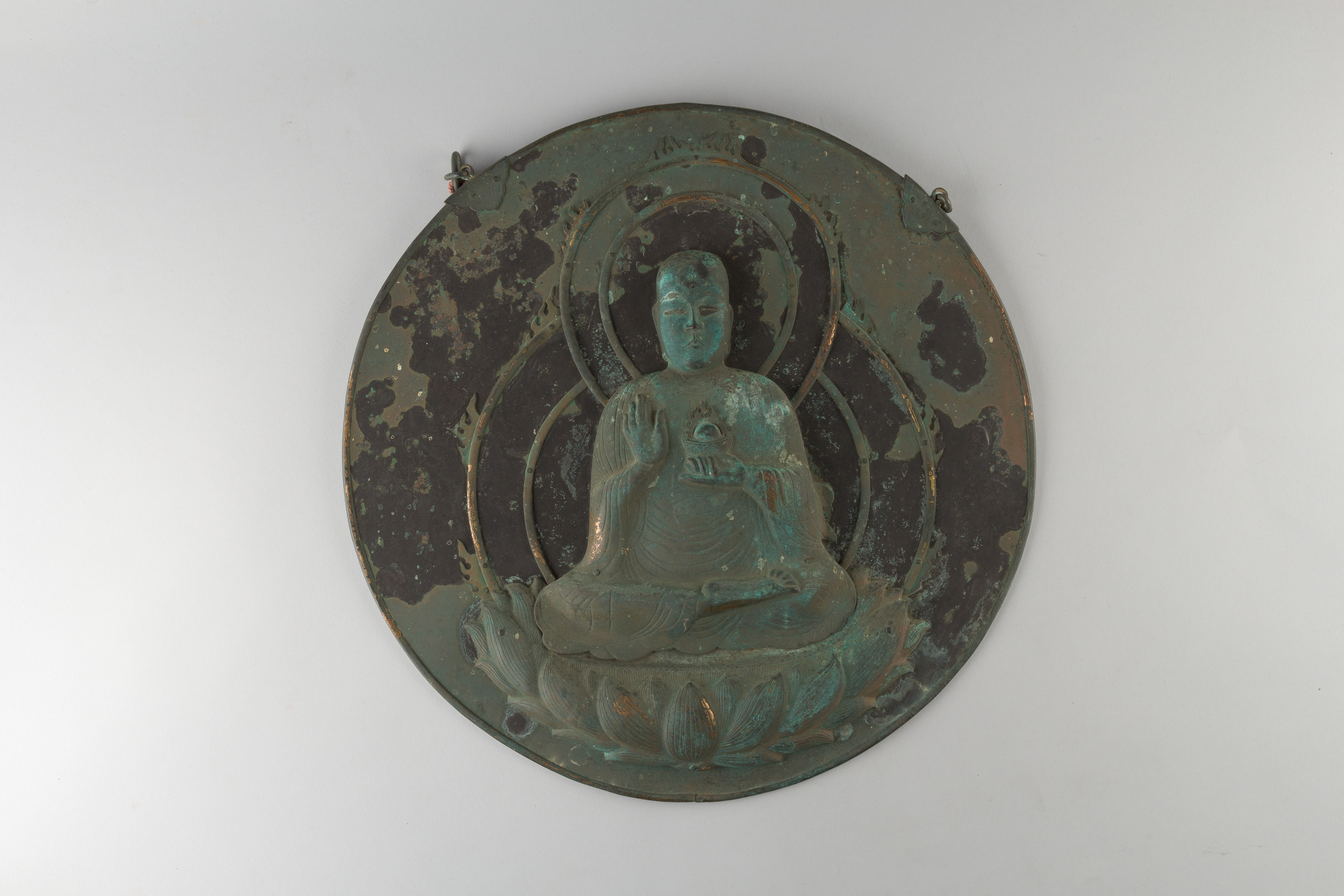 Bronze Seated Buddha Wall Plaque