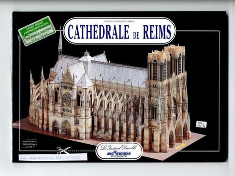 Reims Cathedral Paper Model Box