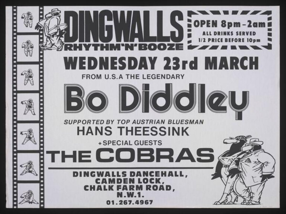 Bo Diddley Concert Gig Poster
