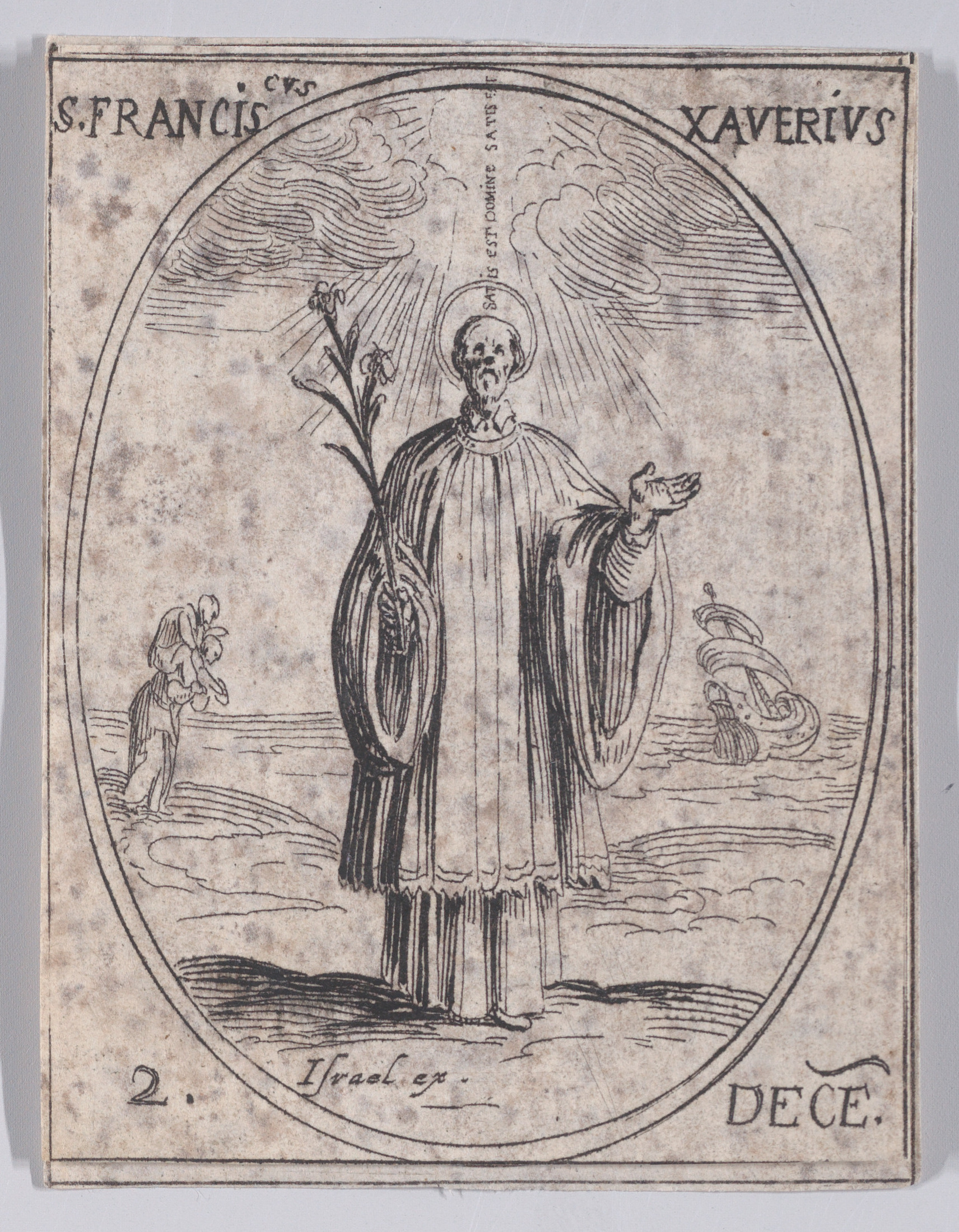 Etching of Saint Francis Xavier