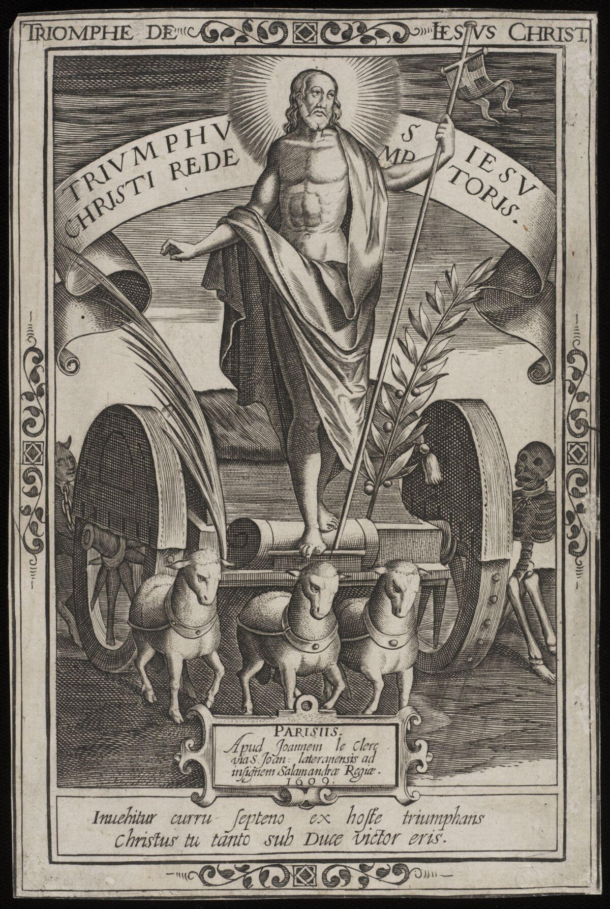 1609 Triumph of Christ Engraving