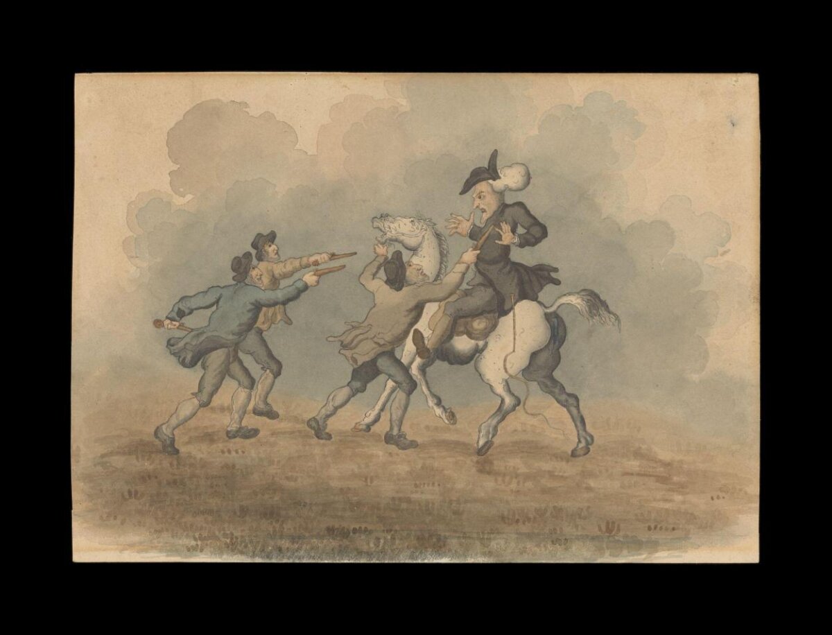 Attack on a Mounted Traveler