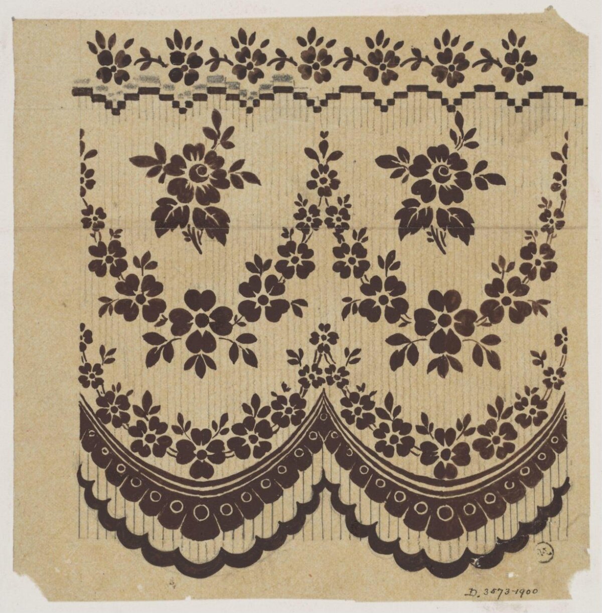 Vintage Floral Textile Pattern Design