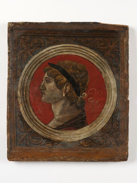 Antique Male Profile Portrait
